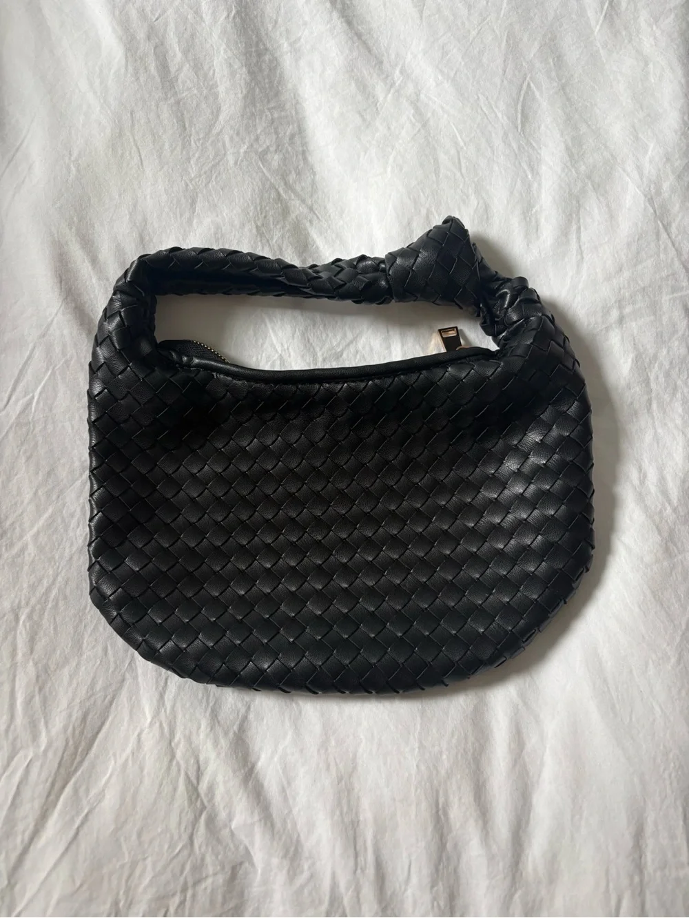 Anthropologie Black Leather Mini Satchel Bag